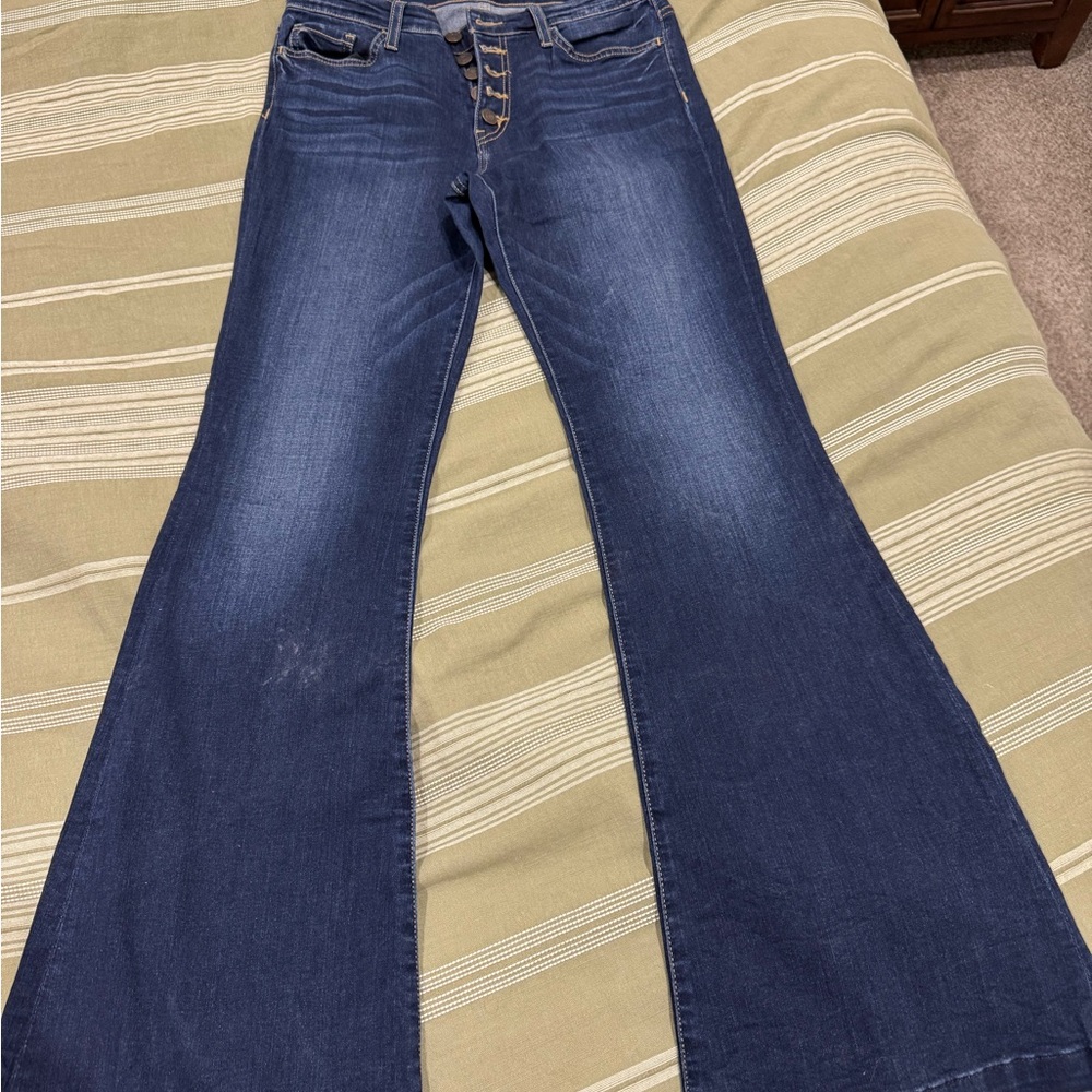 Flying Monkey Dark Blue Flare Jeans